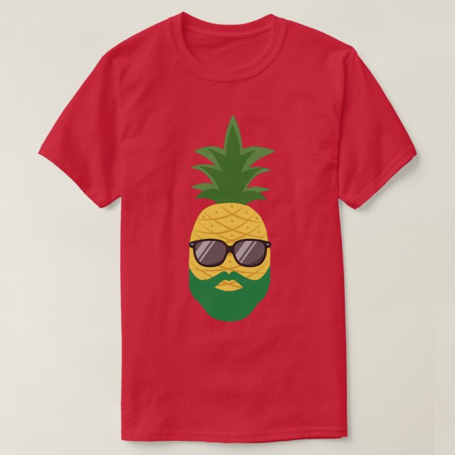 Camiseta Beard Pineapple (Diseño del anverso)