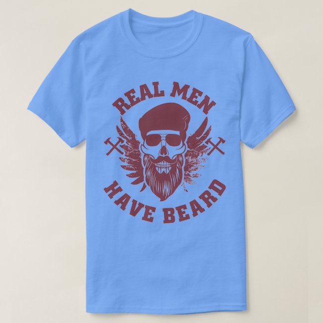 Camiseta Beard Real Men Have Beard barard beard design for  (Diseño del anverso)