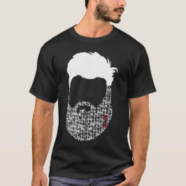 Camiseta beard rojo blanco