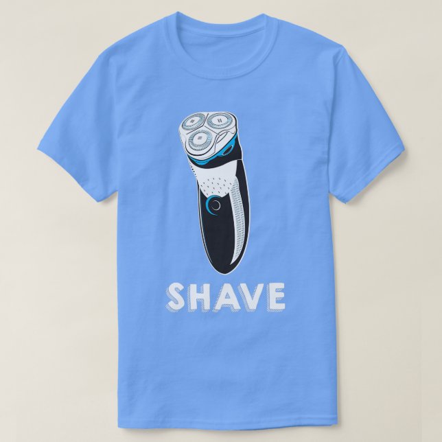 Camiseta Beard Shave Razor Black (Diseño del anverso)