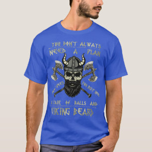 Camiseta Beard Viking Scull Vikings Ax