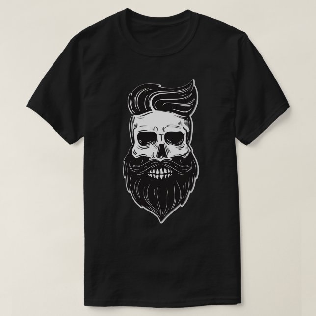 Camiseta Beardadelphia Skull Beard Dad (Diseño del anverso)