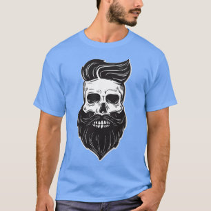 Camiseta Beardadelphia Skull Beard Dad Classic TShirt