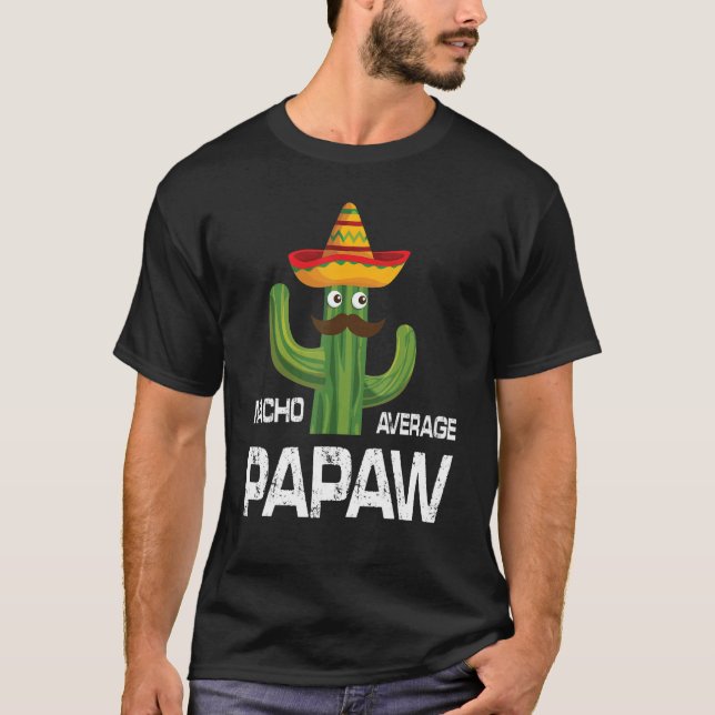Camiseta Bearded Cactus Man Face Cinco De Mayo Nacho Averag (Anverso)