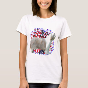 Camiseta Bearded Collie Patriot