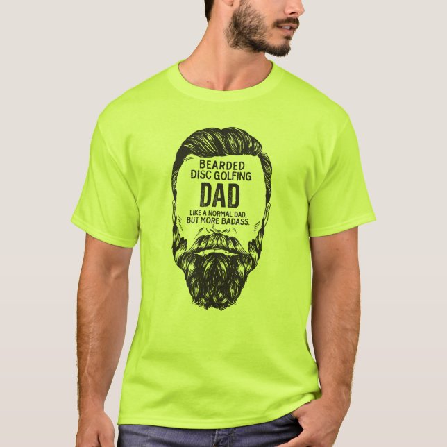 Camiseta Bearded Disk Golf Dad (Anverso)