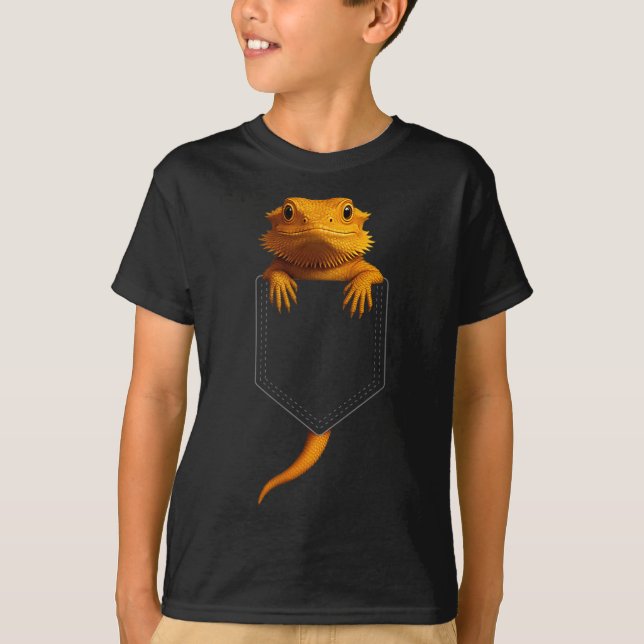 Camiseta Bearded Dragon Cket Cute Exotic Lizard Reptile Pet (Anverso)