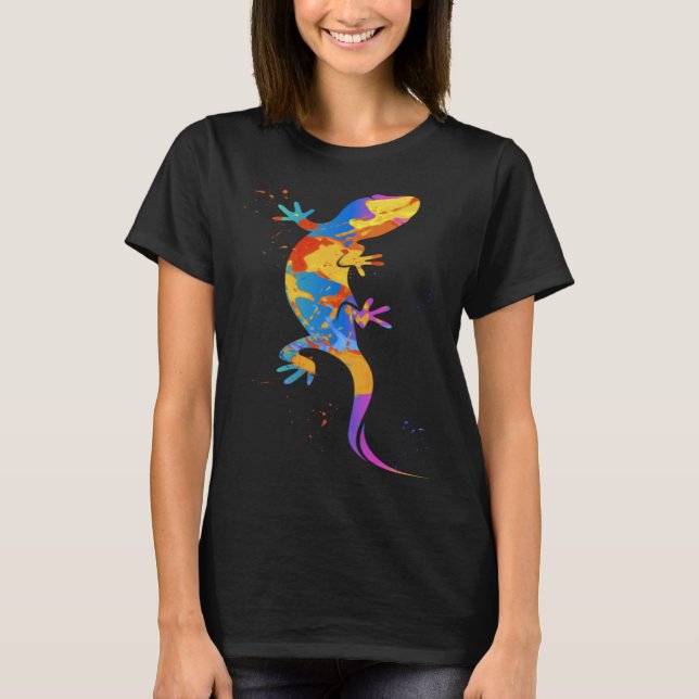 Camiseta Bearded Dragon  Colorful Kids Boys Lizard (Anverso)