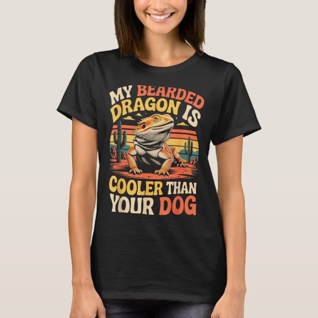 Camiseta Bearded Dragon Cooler Reptile Animal Beardie Beard (Anverso)