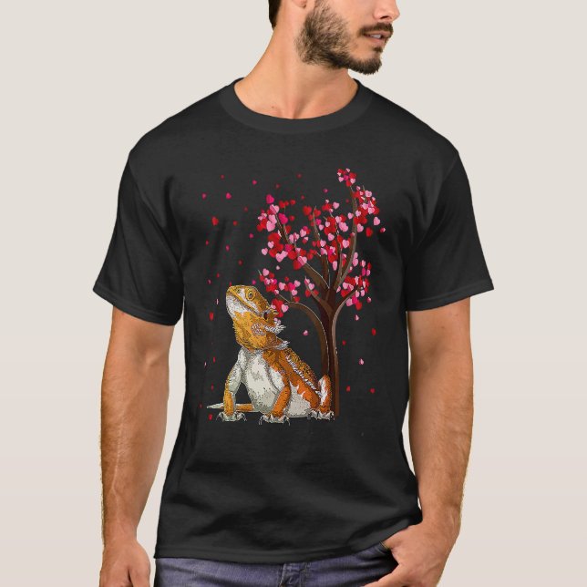 Camiseta Bearded Dragon  Heart Tree Bearded Dragon Valentin (Anverso)