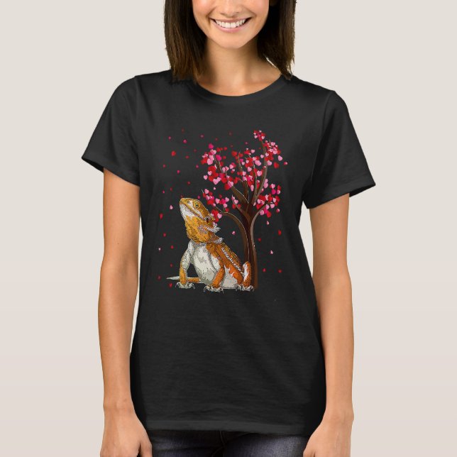 Camiseta Bearded Dragon  Heart Tree Bearded Dragon Valentin (Anverso)