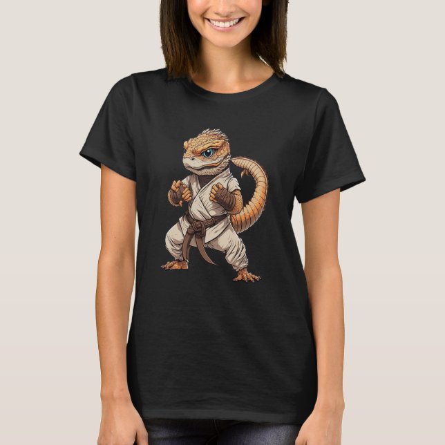 Camiseta Bearded Dragon Judo Kickboxing Wrestling Karate Ma (Anverso)
