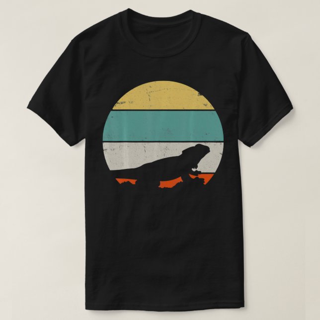 Camiseta Bearded Dragon Lizard Reptile Retro Gift (Diseño del anverso)