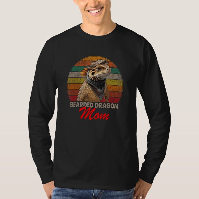 Camiseta Bearded Dragon Mom, Funny Mother Day Gift (Anverso)