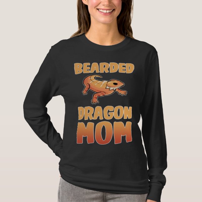 Camiseta Bearded Dragon Mom   Mother Day (Anverso)