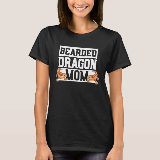 Camiseta Bearded Dragon Mom Reptile Mom Outfit Bearded Liza (Anverso)