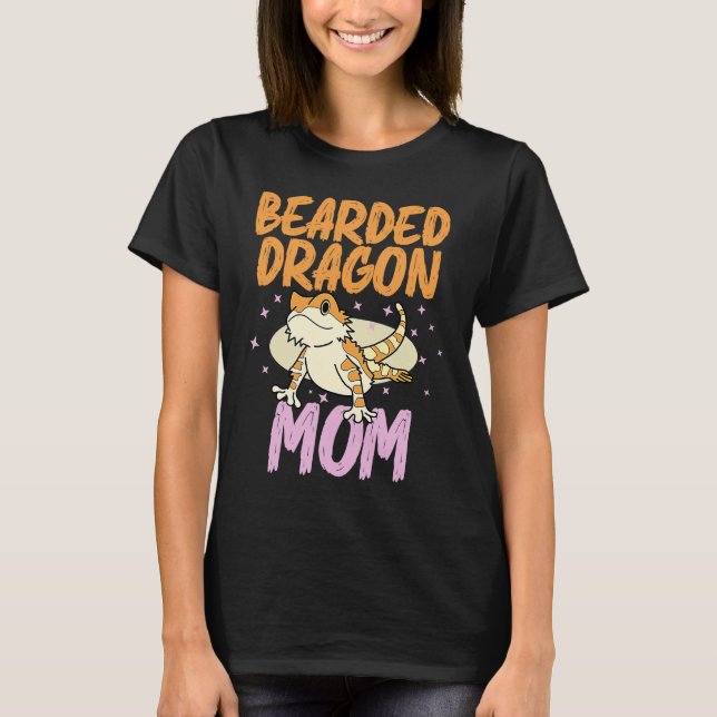 Camiseta Bearded Dragon  Mom Reptiles Pet Reptile Owner Gra (Anverso)
