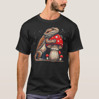 Camiseta Bearded Dragon Mushroom Beardie Cottagecore
