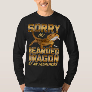 Camiseta Bearded Dragon My Bearded Dragon Ate My Homework T