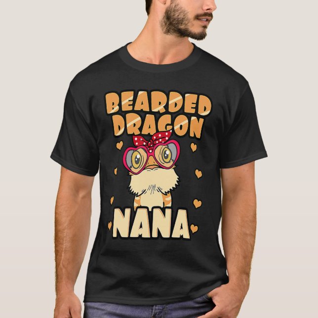 Camiseta Bearded Dragon Nana Pogona Reptile Nana Mother's D (Anverso)