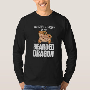 Camiseta Bearded Dragon Personal Sirviente De Mi DRA Con Ca