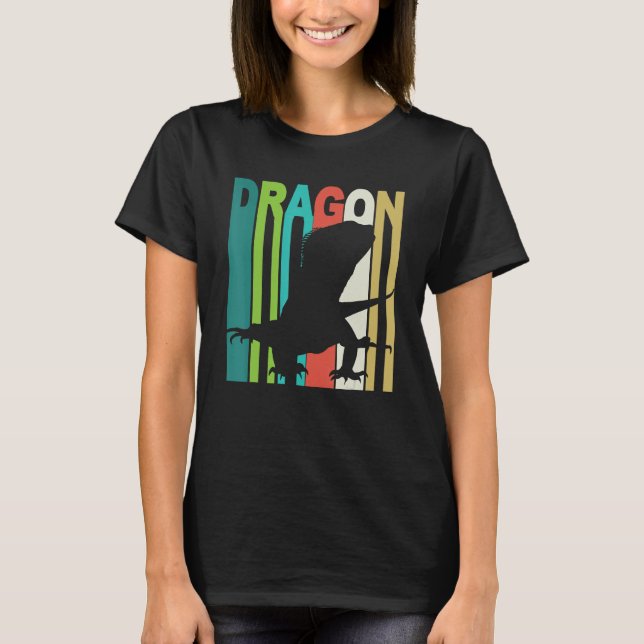 Camiseta Bearded Dragon Retro Vintage Design (Anverso)
