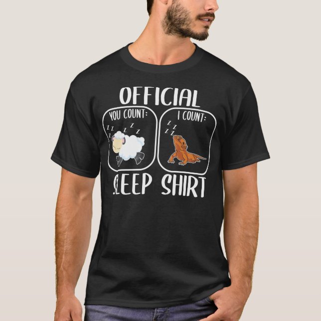 Camiseta Bearded Dragon Sleepshirt Count Sheep (Anverso)