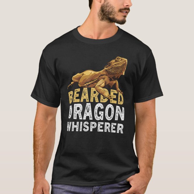 Camiseta Bearded Dragon Whisperer  Lizard Reptile Animals O (Anverso)