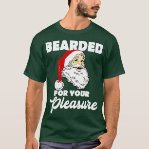 Camiseta Bearded for your pleasure funny Santa
