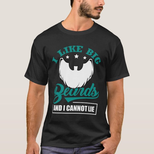Camiseta Bearded Men I Like Big Beards And I Cannot Lie Des (Anverso)