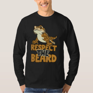 Camiseta Bearded Respect The Beard Dragon Lizard
