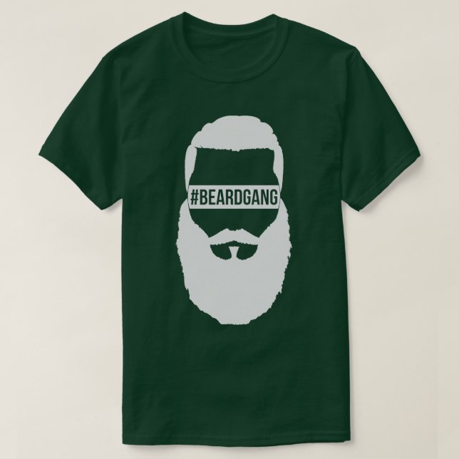 Camiseta BeardGang Full Beard White (Diseño del anverso)