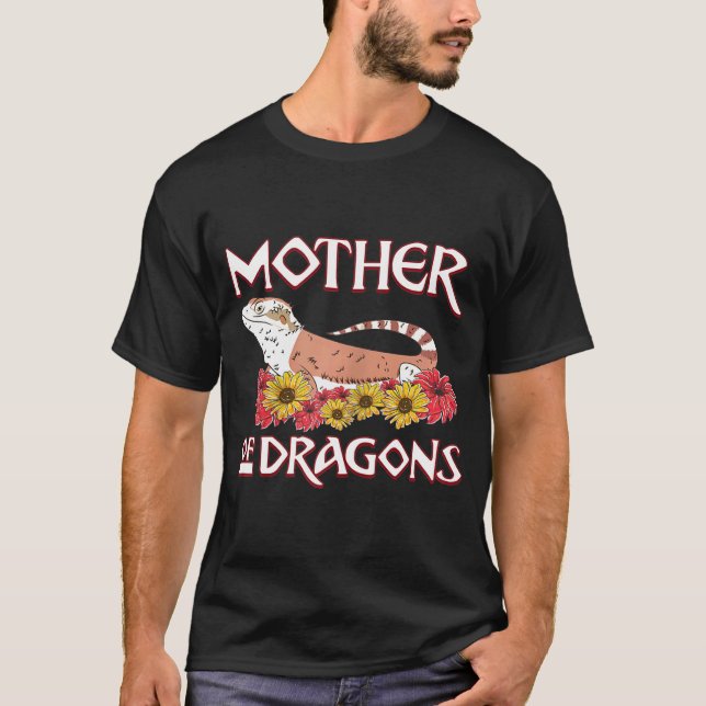 Camiseta Beardie Mom Bearded Dragon (Anverso)