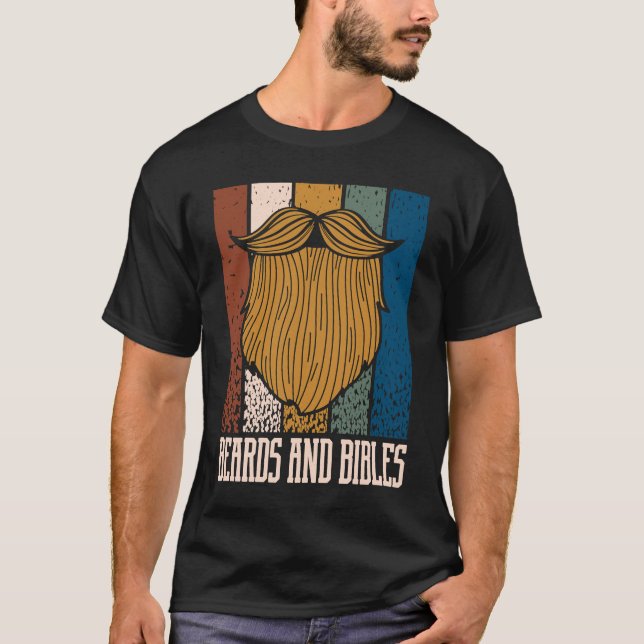 Camiseta Beards and Bibles Motivational Quote Christian Ins (Anverso)