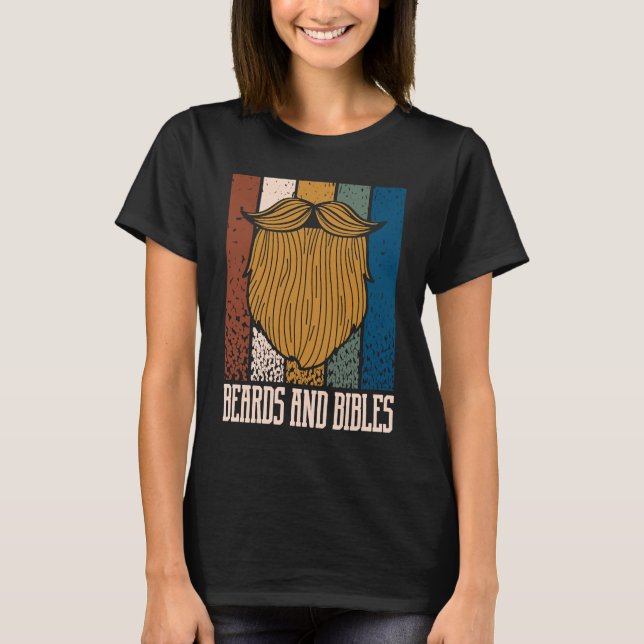 Camiseta Beards and Bibles Motivational Quote Christian Ins (Anverso)