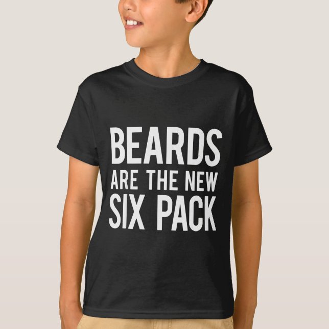 Camiseta Beards Are The New Six Pack  (Anverso)