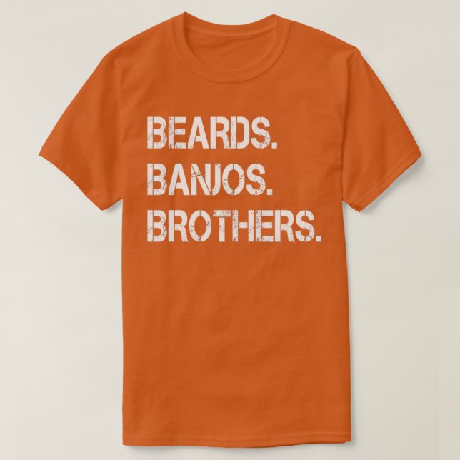 Camiseta Beards Banjos Brothers (Diseño del anverso)