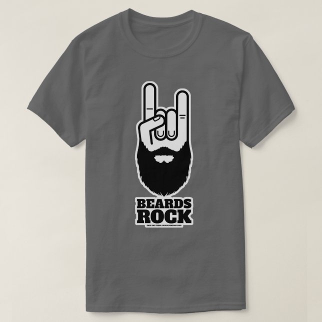 Camiseta Beards Rock (Diseño del anverso)