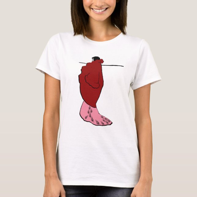 Camiseta Beardsley - mujer en el retrete (Anverso)