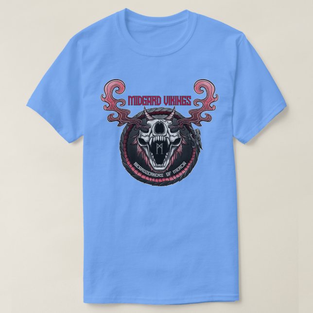 Camiseta Beardzerker of Mercia Red Moon (Diseño del anverso)