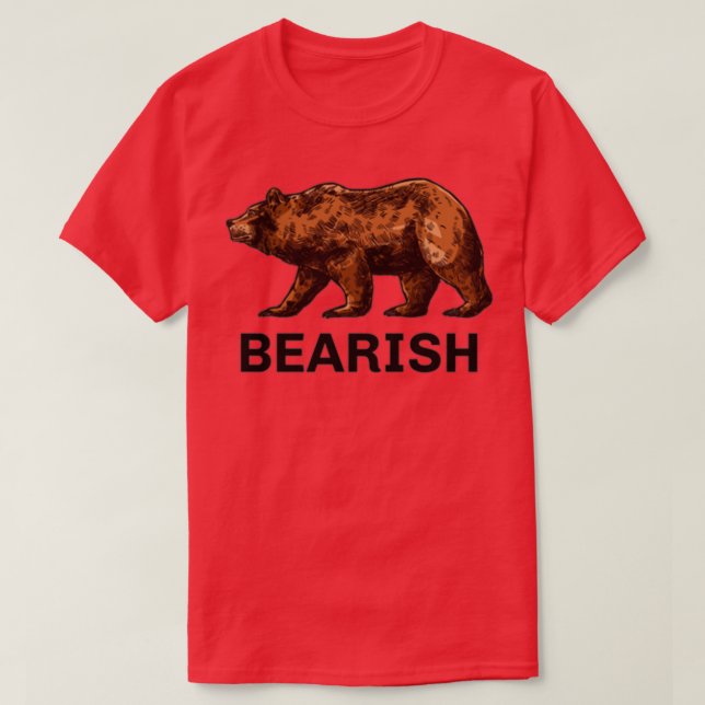 CAMISETA BEARISH STOCK INVESTING (Diseño del anverso)