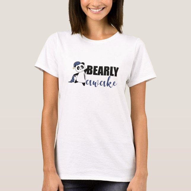 Camiseta Bearly Awake Panda Sleepyhead Teddy (Anverso)