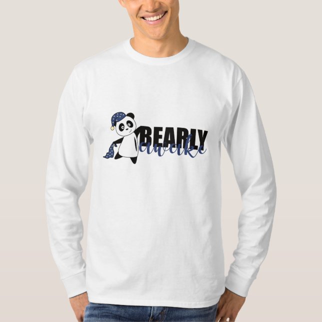 Camiseta Bearly Awake Panda Sleepyhead Teddy (Anverso)