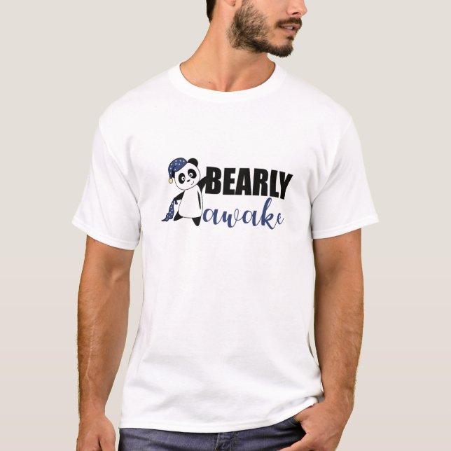 Camiseta Bearly Awake Panda Sleepyhead Teddy (Anverso)