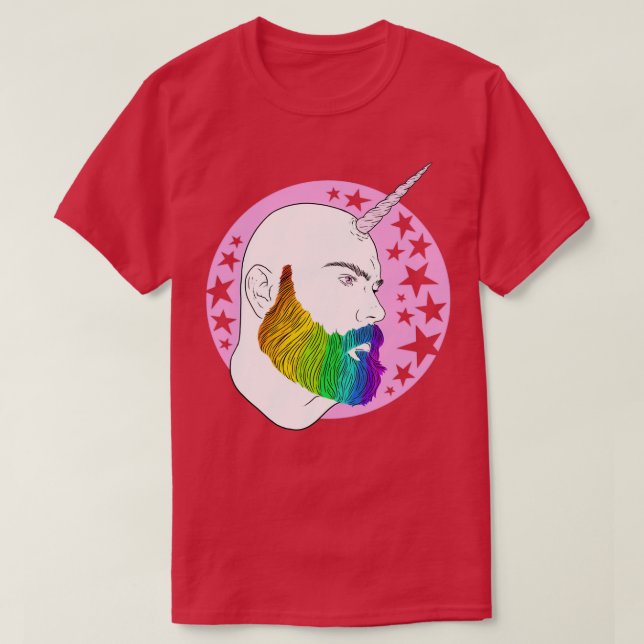 Camiseta Bearnicorn Arcoiris rosa mágico clásico TShirt (Diseño del anverso)