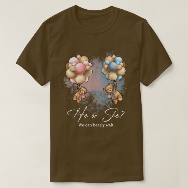 Camiseta Bears Balloons Podemos Esperar A Que El Género Rev (Diseño del anverso)