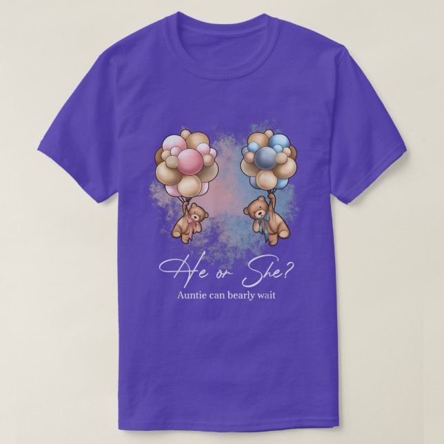 Camiseta Bears Balloons Tía puede esperar pronto a la Revol (Diseño del anverso)