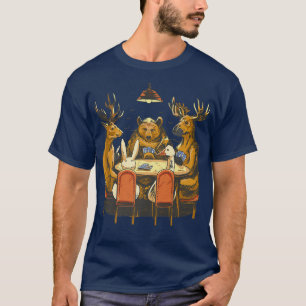 Camiseta Bears Deer Animal Lover Funny Men Vintage TS