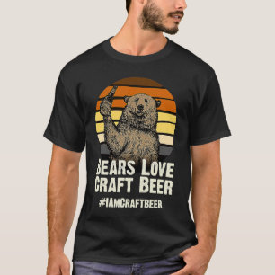 Camiseta Bears Love Craft Beer Camping Grizzly Pride