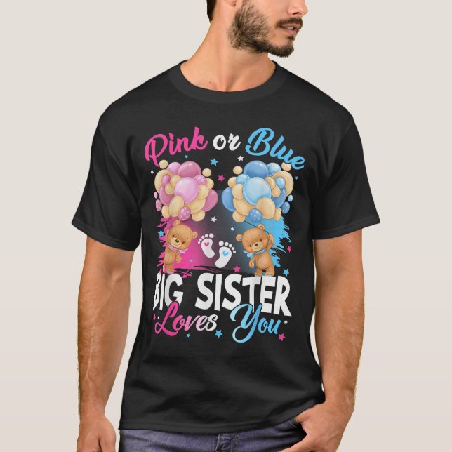 Camiseta Bears Nk O Blue Big Sister Te Ama La Revea De Géne (Anverso)